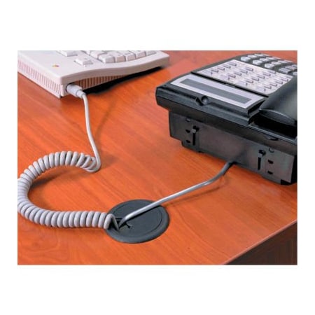 Master Mfg Master  CordAway  00 Adjustable Grommet, 2-3/8" Diameter, Black, Pack of 1 202